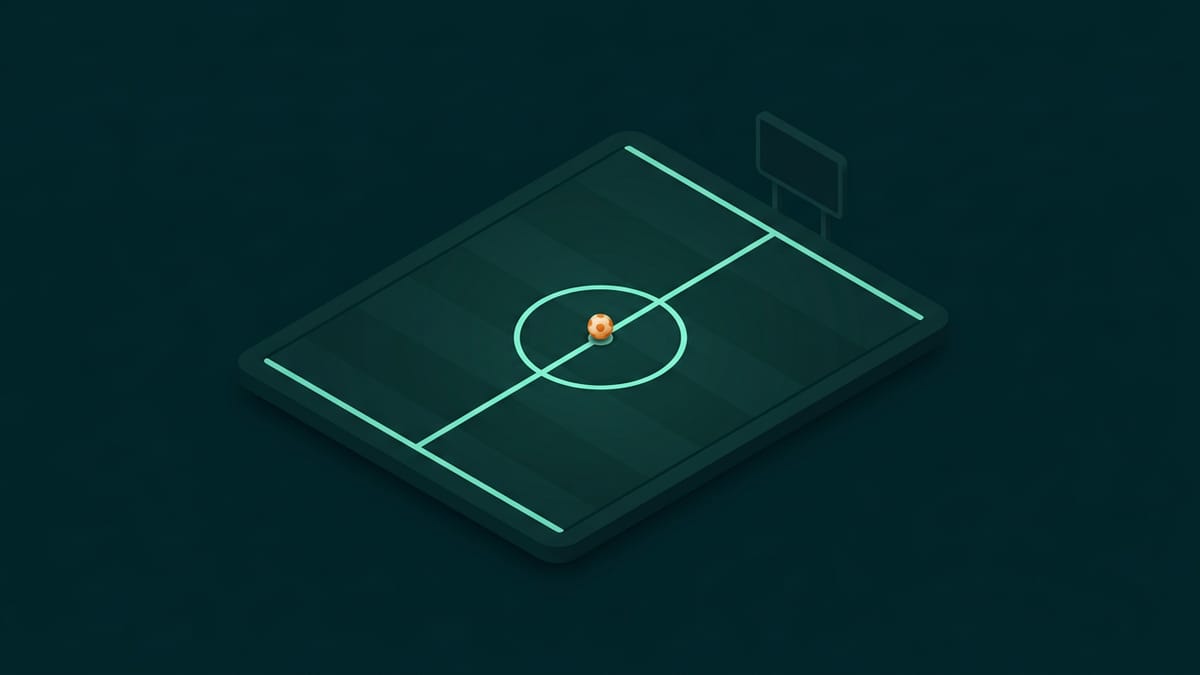 Over e under gols como funciona: linha de total de gols em campo de futebol