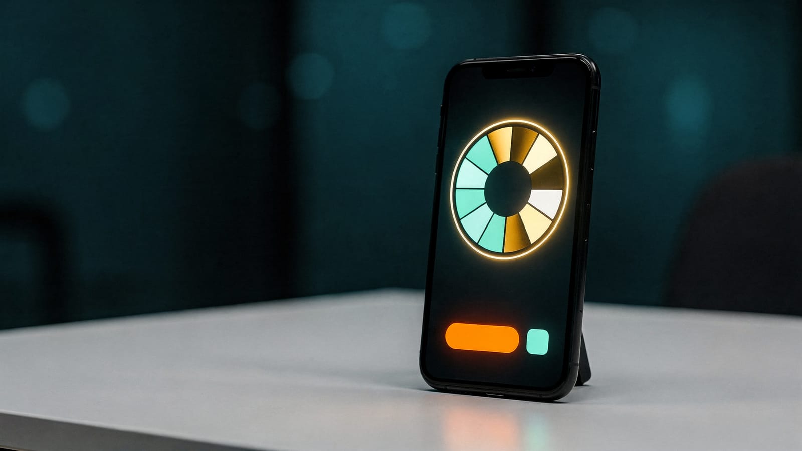 Mesa de cassino ao vivo aberta no celular, com roleta em transmissão